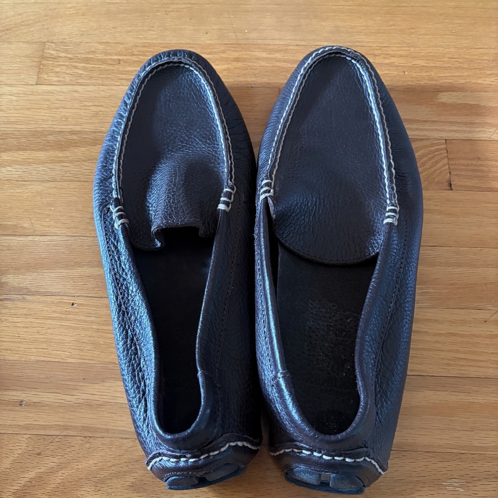 Ralph Lauren Men's Polo Pebbled Leather Driving Shoes Size 9.5